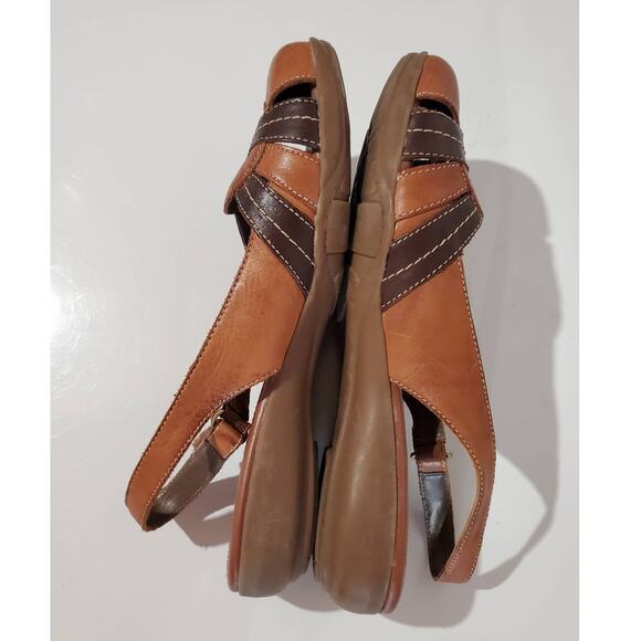 Natural Soul Naturalizer Civil Leather Slingback Sandals Womens Size 10 Comfort - Picture 7 of 11